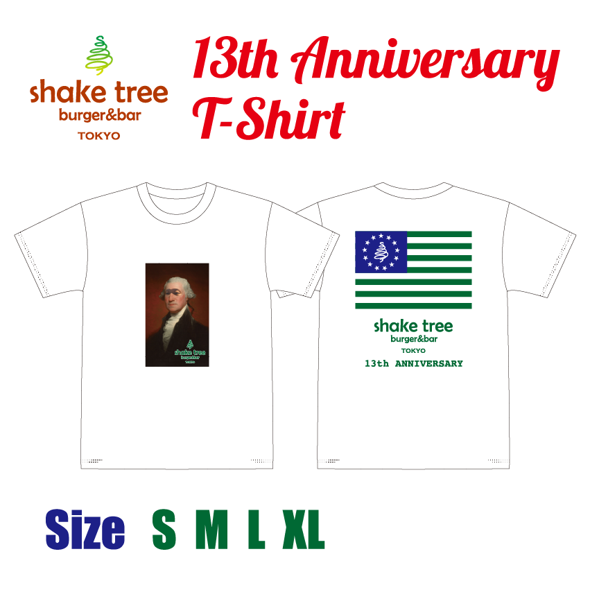 13th Anniversary Original T-Shirt 【White】