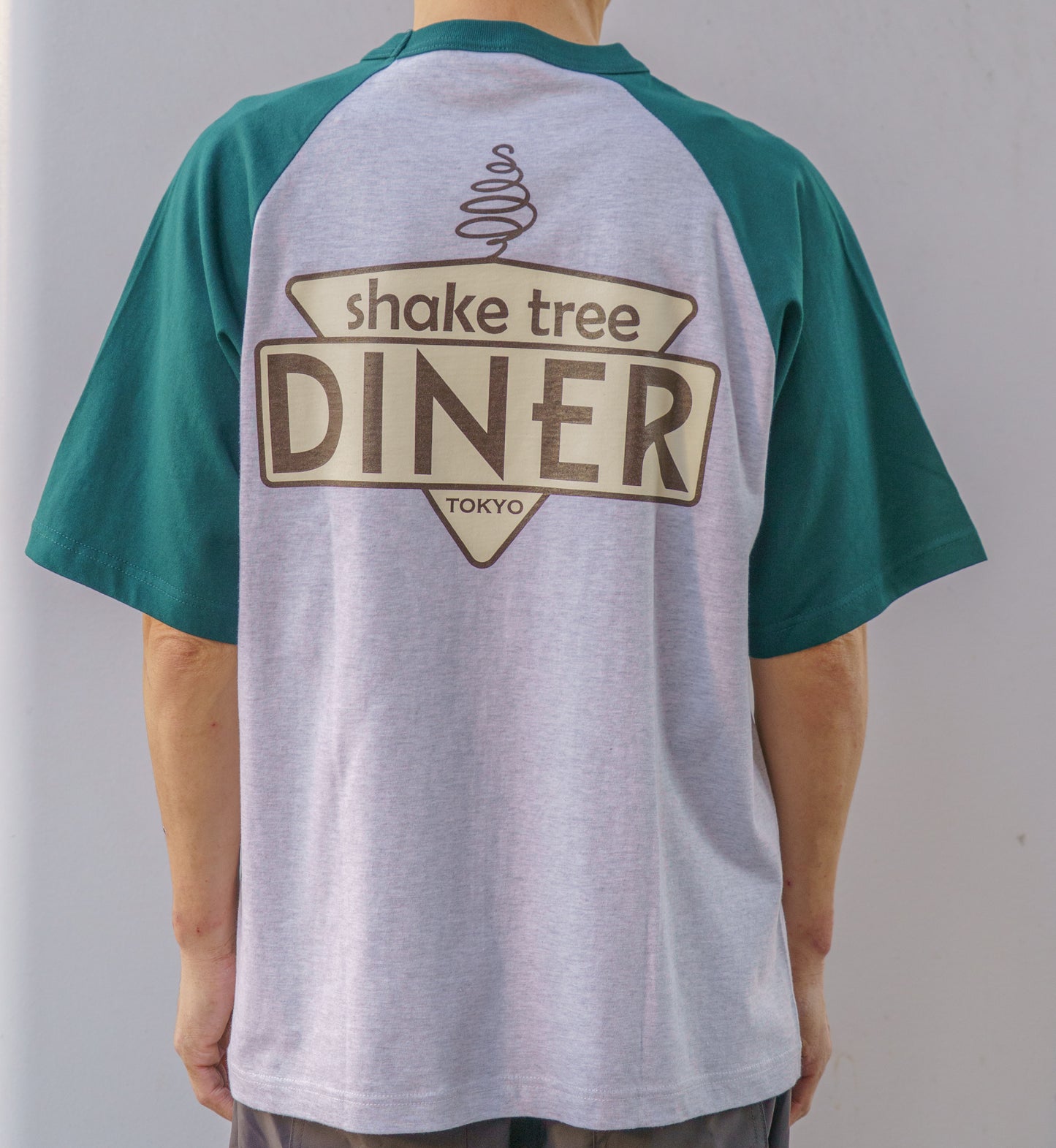 5th Anniversary Original Raglan     T-Shirt 【Green×Gray】