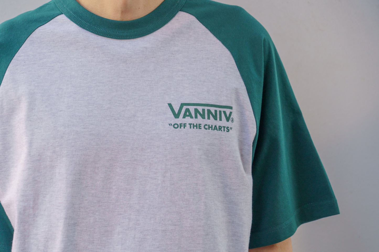 5th Anniversary Original Raglan     T-Shirt 【Green×Gray】
