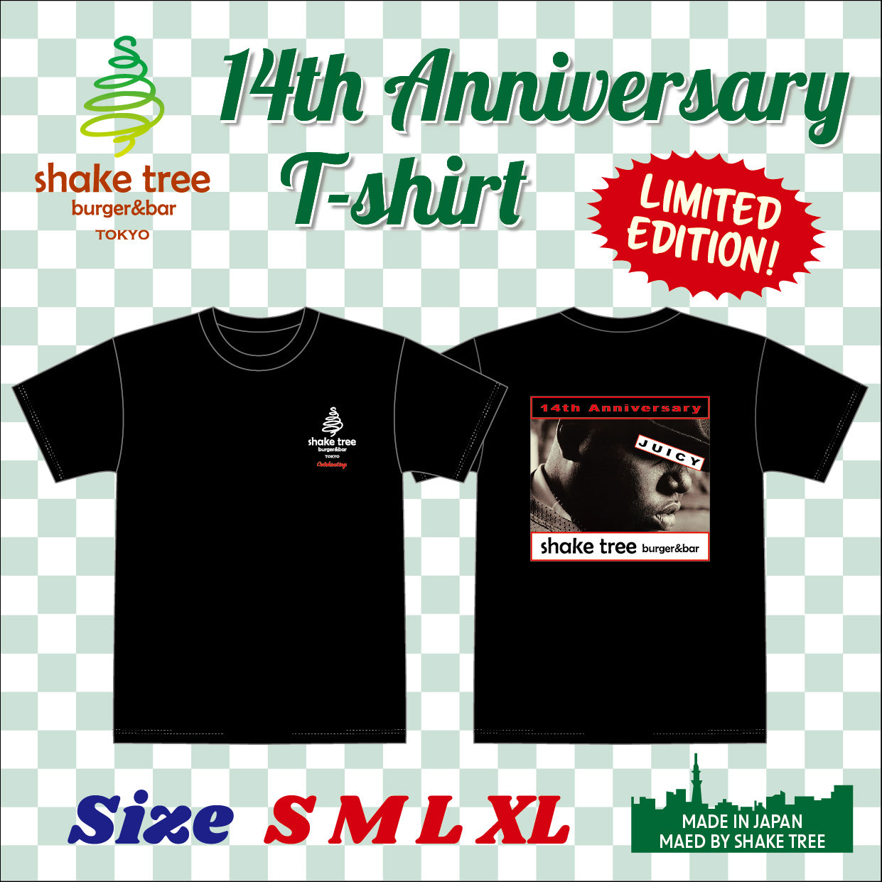 14th Anniversary Original T-Shirt 【Black】
